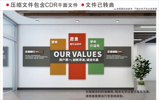 现代企业文化墙