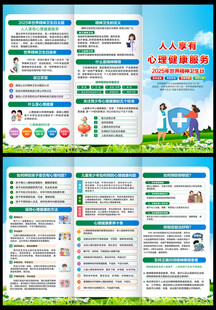 2025年世界精神卫生日三折页