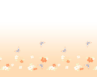 梦幻花卉渐变背景图