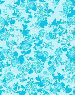 浅蓝色花卉图案背景