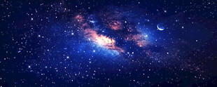 黑色宇宙星空背景图