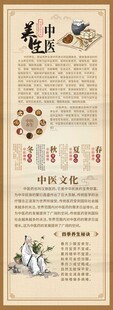 中医养生知识展架易拉宝