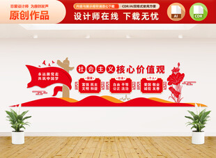 社会主义核心价值观文化墙