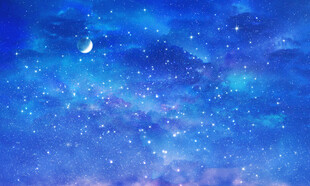 蓝色梦幻宇宙星空背景图