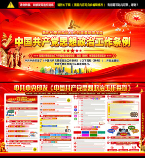 思想政治工作条例展板