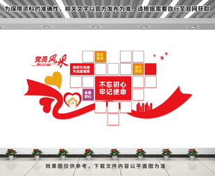 党员风采文化墙