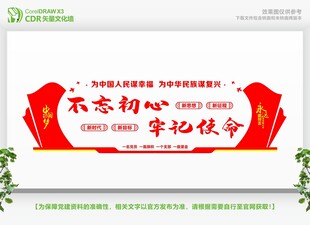 不忘初心主题宣传展板
