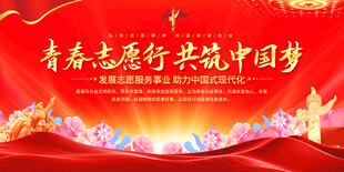 志愿服务宣传展板