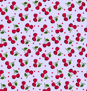 樱桃图案背景纹理