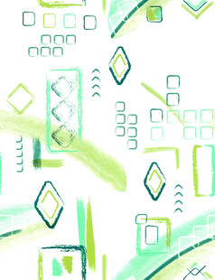 清新几何水彩图案背景