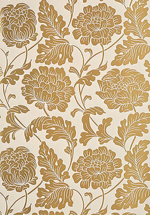 牡丹花纹纹样底纹