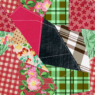 多彩拼布图案展示