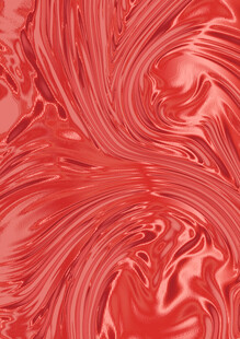 红色流动纹理艺术图案
