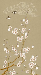 祥云花鸟图