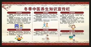 冬季中医养生知识宣传栏