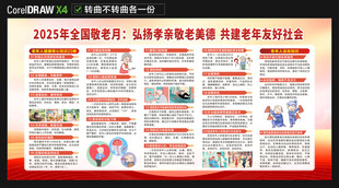 2025全国敬老月展板