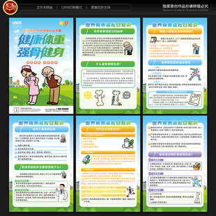 世界骨质疏松日展板