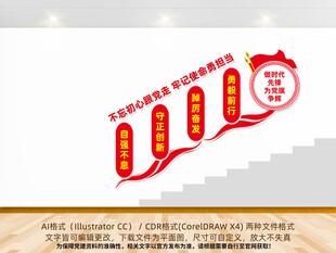 不忘初心跟党走党建楼梯墙