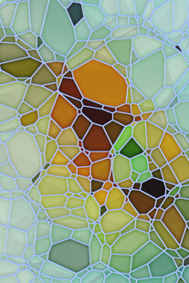 彩色玻璃马赛克艺术图案