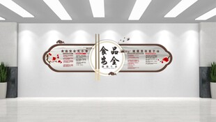 校园食堂文化墙