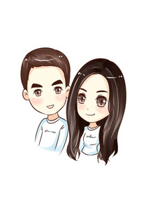 卡通情侣头像Q版