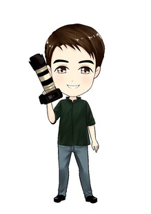 摄影师卡通形象精细Q版