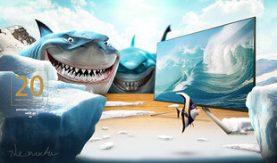 可爱动物鲨鱼自然合成设计