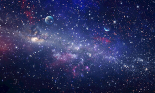 宇宙星空背景图灯箱