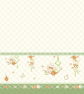 清新花卉图案底纹背景