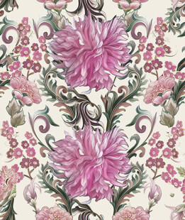 复古花卉图案精美壁纸