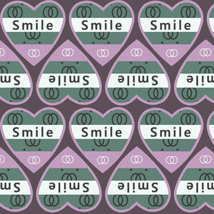 微笑主题无缝图案背景