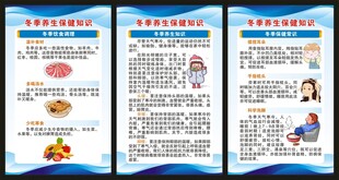 冬季养生保健知识展板