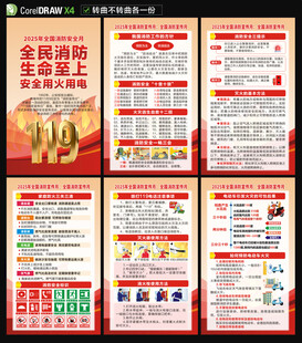 2025全国消防日海报