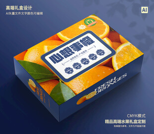 橙子包装 脐橙礼盒