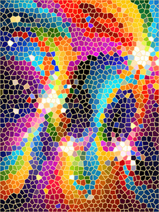 彩色教堂玻璃贴图