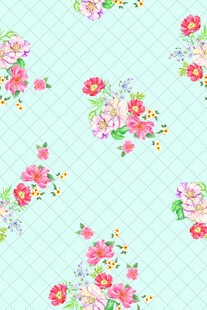 清新花卉图案背景