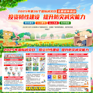 国际减灾日宣传栏
