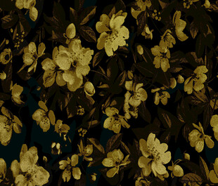 金色繁花图案