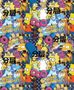 辛普森一家卡通图案背景