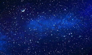 蓝色星空天花软膜