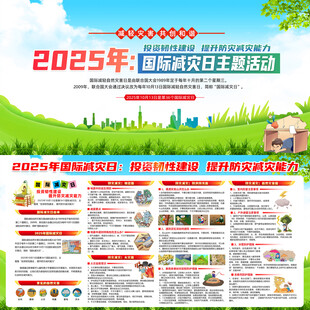 国际减灾日宣传栏