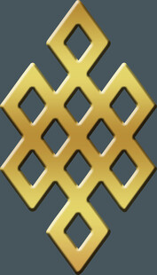 金色八宝结设计素材