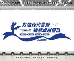 公安警察文化墙