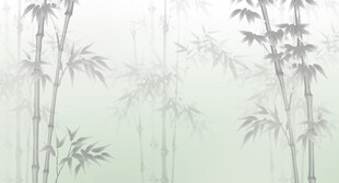 竹影 水墨灯箱竹林