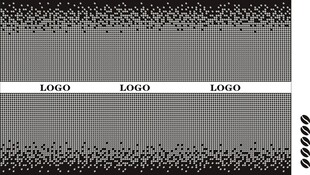 点状咖啡豆上下渐变磨砂膜