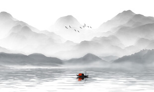 酒店水墨意境装饰画