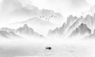 中国风水墨山水画