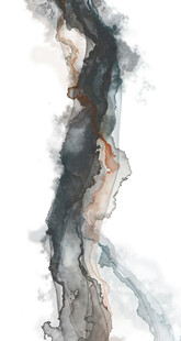 水墨抽象线条艺术画作