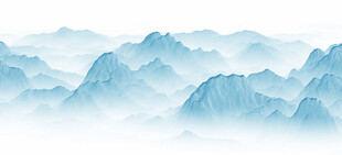水墨群山图