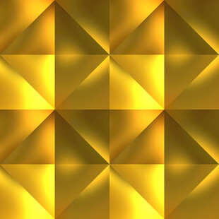 金色几何立体图案背景